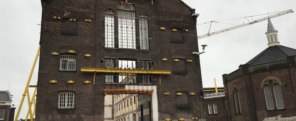 Noordsingel sloop, voormalig gevangenis gebouw in Rotterdam